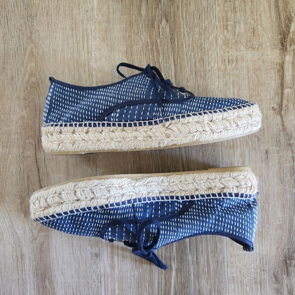Loeffler Randall Women's Navy Blue Alfie Espadrille Sneakers - Picture 10 of 11